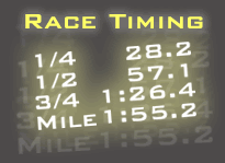 Race timing button